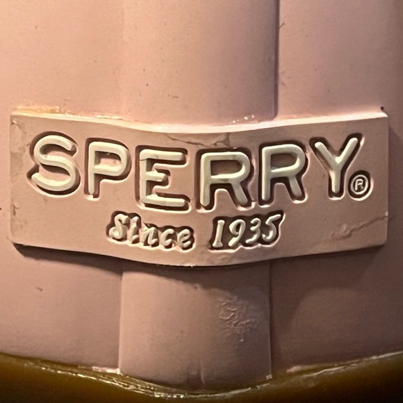 Sperry Big Kid's Saltwater Metallic Pink Duck Boot - Picture 10 of 13